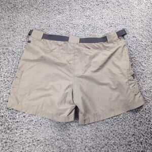 Columbia Shorts Men Large Beige Outdoor Cargo Gorpcore Belted Hiking Fish Trail